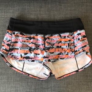 lululemon athletica size 6 speed shorts